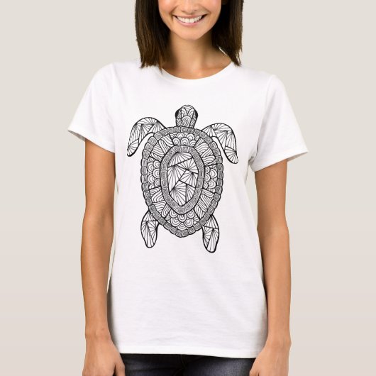 Geïnspireerde schildpad t-shirt (Voorkant)