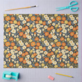  geïnspireerde Sinaasappel en gele Daisy Floral Tissuepapier (Craft)