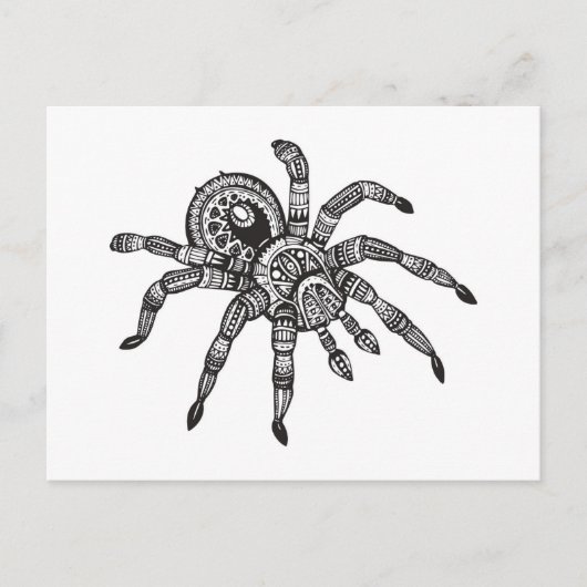 Geïnspireerde spin briefkaart (Voorkant)