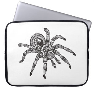 Geïnspireerde spin laptop sleeve