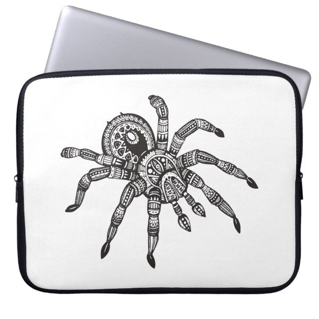 Geïnspireerde spin laptop sleeve (Voorkant)