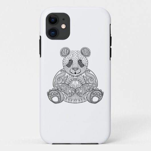 Geïnspireerde stammenpanda Case-Mate iPhone case (Achterkant)