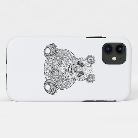 Geïnspireerde stammenpanda Case-Mate iPhone case (Achterkant (horizontaal))