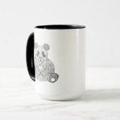 Geïnspireerde stammenpanda mok (Voorkant links)