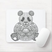Geïnspireerde stammenpanda muismat (Met muis)
