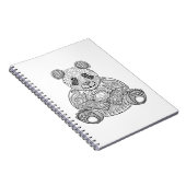 Geïnspireerde stammenpanda notitieboek (Rechterzijde)