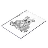 Geïnspireerde stammenpanda notitieboek (Linkerzijde)