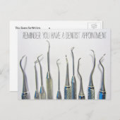  geïnspireerde tandarts afspraak herinnering briefkaart (Voorkant / Achterkant)