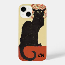 Geïnspireerde telefoonhoes "Le Chat Noir" | Katten iPhone 14 Hoesje