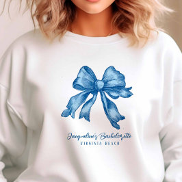  geïnspireerde Toile French Blue Wedding Party Trui