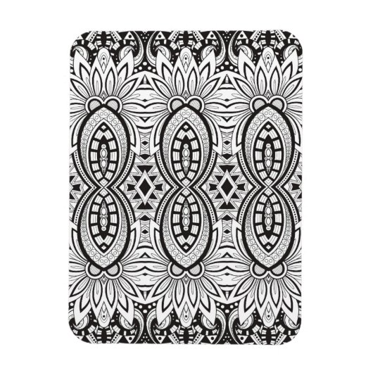 Geïnspireerde Tribal Drawing Magneet (Verticaal)