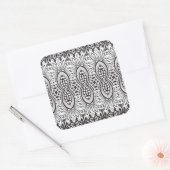 Geïnspireerde Tribal Drawing Vierkante Sticker (Envelop)