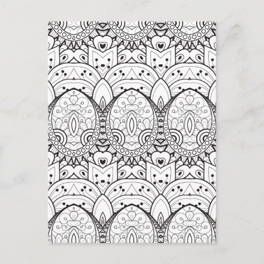 Geïnspireerde Tribal Illustratie Briefkaart (Voorkant)