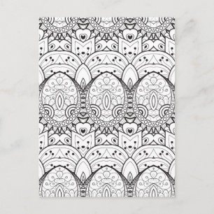 Geïnspireerde Tribal Illustratie Briefkaart