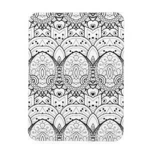 Geïnspireerde Tribal Illustratie Magneet