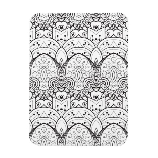 Geïnspireerde Tribal Illustratie Magneet (Verticaal)