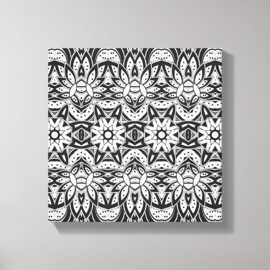 Geïnspireerde Tribal Stijl Illustratie 6 Canvas Afdruk (Voorkant)