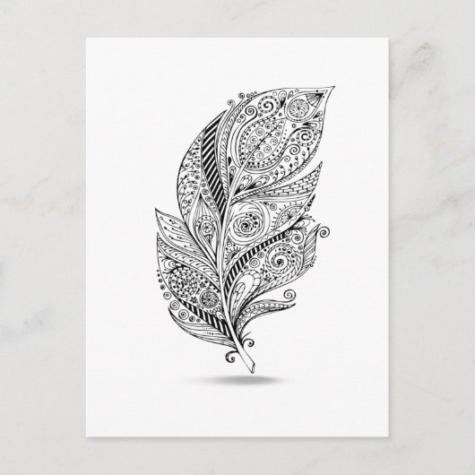 Geïnspireerde tribale doether briefkaart (Voorkant)