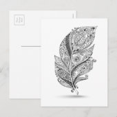 Geïnspireerde tribale doether briefkaart (Voorkant / Achterkant)