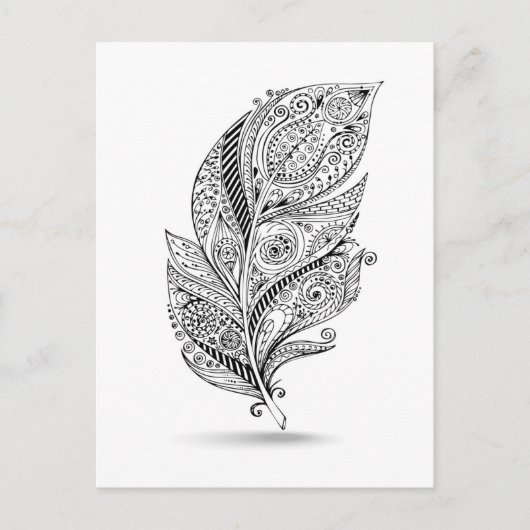 Geïnspireerde tribale doether briefkaart (Voorkant)