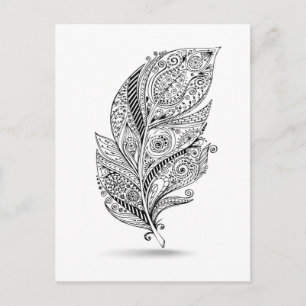 Geïnspireerde tribale doether briefkaart