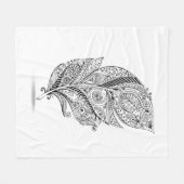 Geïnspireerde tribale doether fleece deken (Voorkant (Horizontaal))