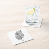 Geïnspireerde tribale doether kartonnen onderzetters (Insitu)