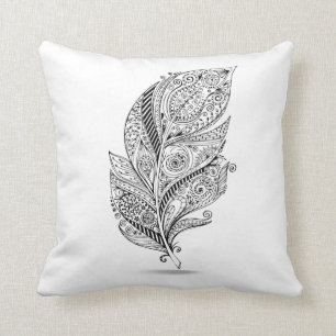 Geïnspireerde tribale doether kussen