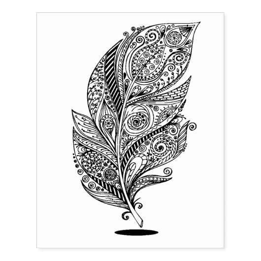 Geïnspireerde tribale doether rubberstempel (Afrduk)