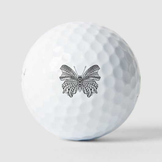 Geïnspireerde tropische vlinder golfballen (Voorkant)