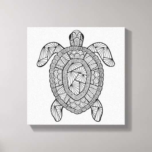 Geïnspireerde Turtle 6 Canvas Afdruk (Voorkant)