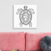Geïnspireerde Turtle 6 Canvas Afdruk (Insitu (Woonkamer))