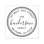  geïnspireerde typografie rond  zelfinktende stempel (Design)