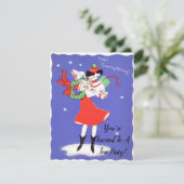 Geïnspireerde uitnodiging van de Tea Party van de  (Staand voorkant)