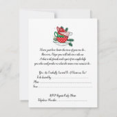 Geïnspireerde uitnodiging van de Tea Party van de  (Achterkant)