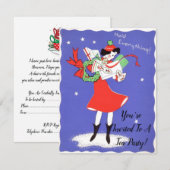 Geïnspireerde uitnodiging van de Tea Party van de  (Voorkant / Achterkant)