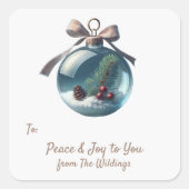 -geïnspireerde vakantie cadeau Labels labels (Voorkant)