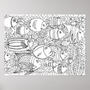 Geïnspireerde visschool 2 poster