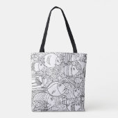Geïnspireerde visschool 2 tote bag (Achterkant)