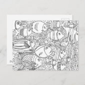 Geïnspireerde visschool briefkaart (Voorkant / Achterkant)