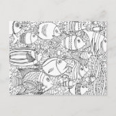 Geïnspireerde visschool briefkaart (Voorkant)