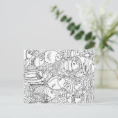 Geïnspireerde visschool briefkaart (Staand voorkant)