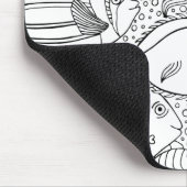 Geïnspireerde visschool muismat (Hoek)