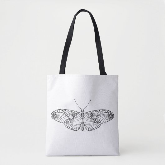 Geïnspireerde vlinder Art 2 Tote Bag (Voorkant)