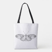 Geïnspireerde vlinder Art 2 Tote Bag (Achterkant)