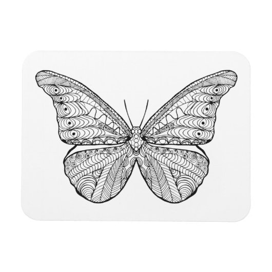 Geïnspireerde vlinder magneet (Horizontaal)