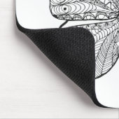 Geïnspireerde vlinder muismat (Hoek)