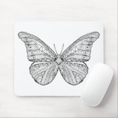 Geïnspireerde vlinder muismat (Met muis)