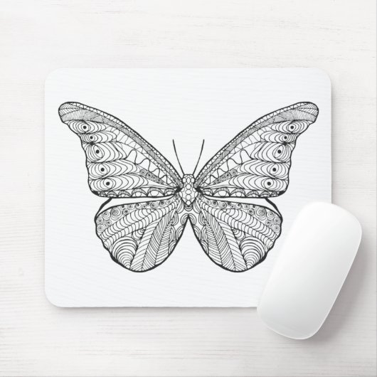 Geïnspireerde vlinder muismat (Met muis)