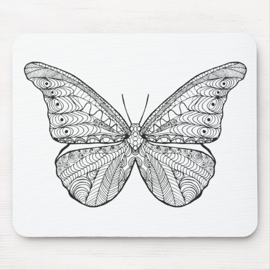 Geïnspireerde vlinder muismat (Voorkant)